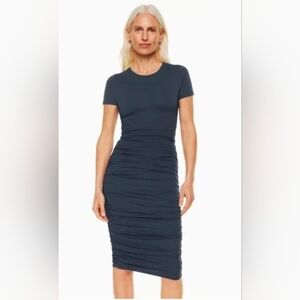 Aritzia Babaton Women's Contour Rushed Midi Dress XXS